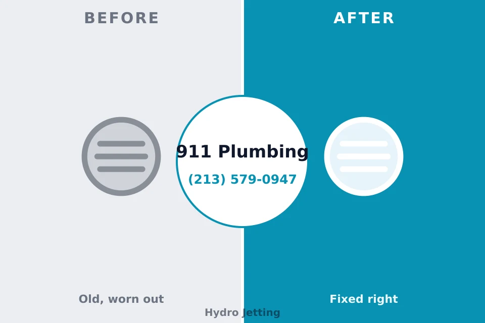 Before and after: plumbing repair Jonestown, PA